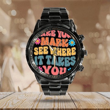 Discover Make Your Mark Dot Day See Where It Takes You Calendar Steel Band Watch