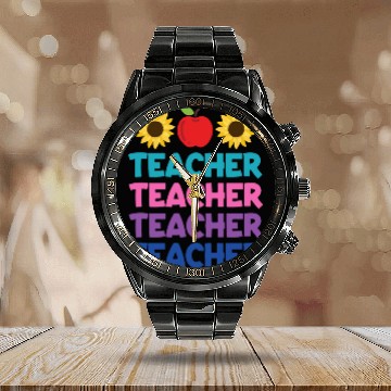Discover Funny Teacher svg, Teacher Appreciation svg, Kinde Calendar Steel Band Watch