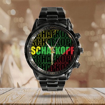 Discover Schafkopf Card Game playing Card Hobby Calendar Steel Band Watch