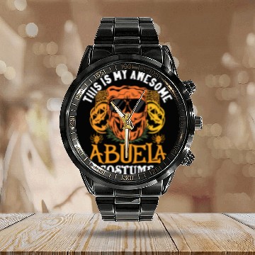 Discover This Is My Awesome Abuela Costume Grandma Calendar Steel Band Watch