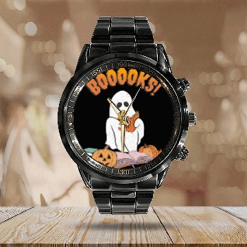 Discover Booooks Calendar Steel Band Watch