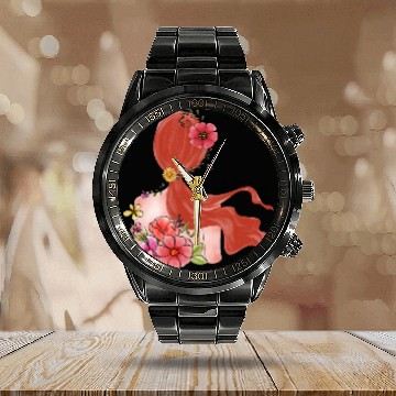 Discover Live wild flower child Calendar Steel Band Watch