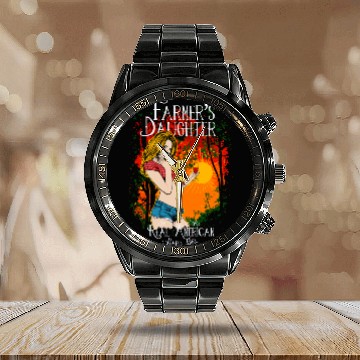 Discover Farmer Daughter Calendar Steel Band Watch