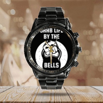 Discover Grab Life By The Bell Kettlebell Fitness Calendar Steel Band Watch