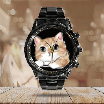 Discover Cat Owner Cute Cat Lover I Cute Cat Calendar Steel Band Watch