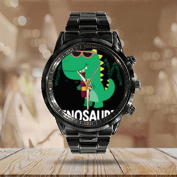 Discover VINOSAURIA | Funny Beer Calendar Steel Band Watch | Funny Alcohol