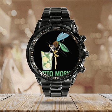 Discover MOJITO MOSKITO | Funny Beer Calendar Steel Band Watch | Funny Alcohol