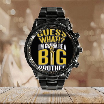 Discover Big Brother Finally Novelty Design For Boys & Calendar Steel Band Watch