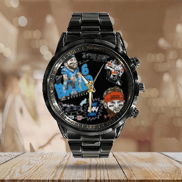 Discover baker mayfield Calendar Steel Band Watch