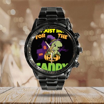 Discover I'm Just Here For The Candy Scary Halloween Beast Calendar Steel Band Watch