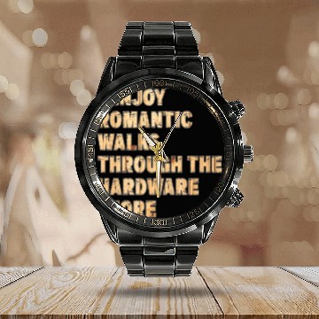 Discover Funny Dad Handyman Hardware Store Tools Novelty Calendar Steel Band Watch