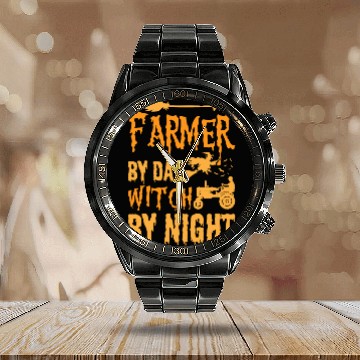 Discover farmer by day witch by night. Calendar Steel Band Watch