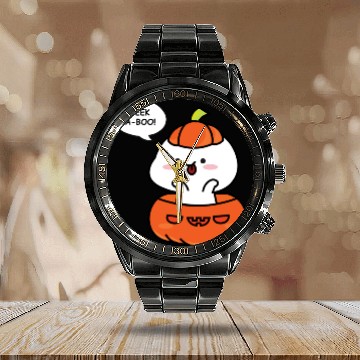 Discover Peek a boo! Let’s prepare the Halloween! Calendar Steel Band Watch