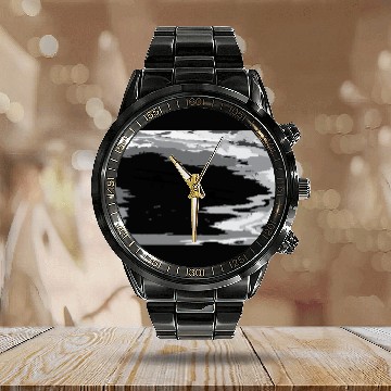 Discover Bi-Plane Chasing the Storm Calendar Steel Band Watch