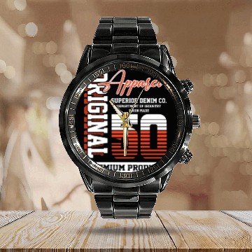 Discover 1950 Vintage Birthday Vintage Gift Retro Calendar Steel Band Watch