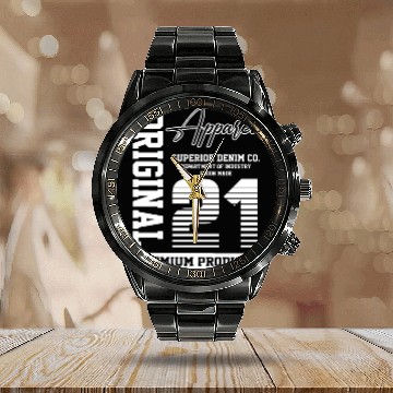Discover 2021 Vintage Birthday Vintage Gift Retro Calendar Steel Band Watch