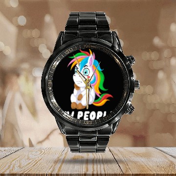 Discover ew people Calendar Steel Band Watch