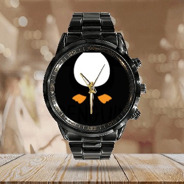 Discover Penguin Halloween Costume Calendar Steel Band Watch