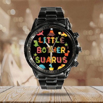 Discover Brother Saurus | Dinosaur Birthday | Birthday Calendar Steel Band Watch