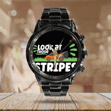 Discover Gardening Plants Gardener lawn mowing Leaf Blower Calendar Steel Band Watch