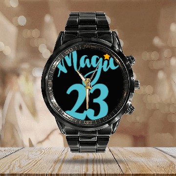Discover Magic 23 blue number Calendar Steel Band Watch