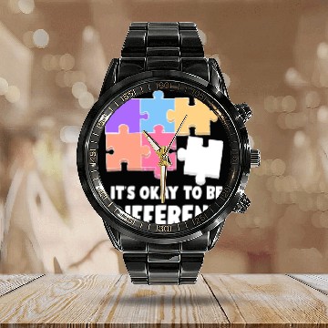 Discover Funny Autism Teacher Calendar Steel Band Watch