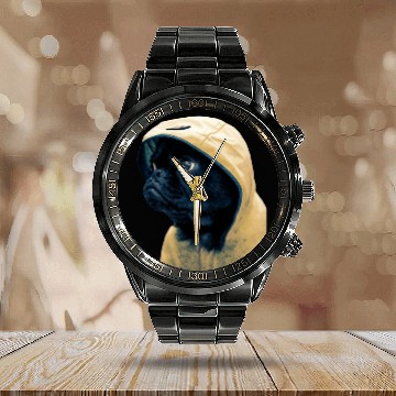Discover Great design for dog lovers dogs Calendar Steel Band Watch for men