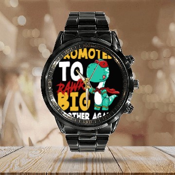 Discover Dinosaur Brother Pregnant Superhero Calendar Steel Band Watch