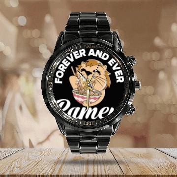 Discover Forever And Ever Ramen Funny Ramen Lover Gift Calendar Steel Band Watch
