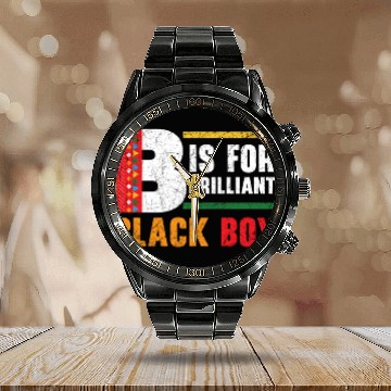 Discover B Is For Brilliant Black Boy Black History Month Calendar Steel Band Watch
