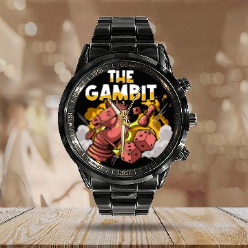 Discover The Gambit Board Game Calendar Steel Band Watch