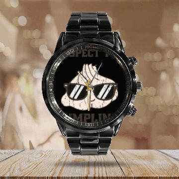 Discover Respect the dumpling - japan Calendar Steel Band Watch