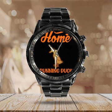 Discover Indian Runner Duck Home Bottle Calendar Steel Band Watch