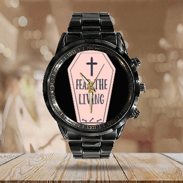 Discover Funny Funeral Home Owner Mortuary Science Morticia Calendar Steel Band Watch