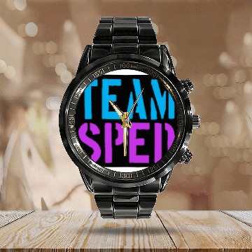 Discover Special Education Teacher Team Sped Calendar Steel Band Watch