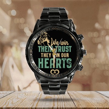 Discover Horse Trust Horseback Riding Lover Horses Love Calendar Steel Band Watch