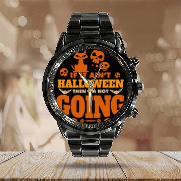 Discover creepy Halloween costume Calendar Steel Band Watch