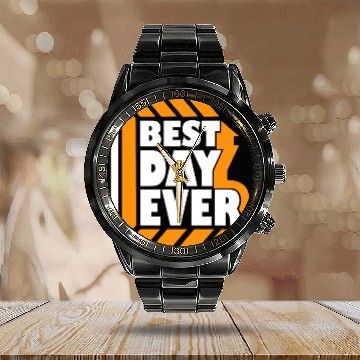 Discover Best Day Ever Calendar Steel Band Watch
