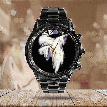 Discover Ghost says boo Calendar Steel Band Watch