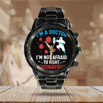 Discover I´m Doctor Calendar Steel Band Watch