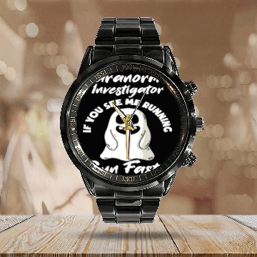 Discover Ghost Hunter Ghost Hunting Ghosts Calendar Steel Band Watch