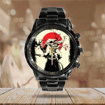 Discover Samurai Calendar Steel Band Watch
