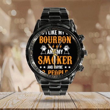 Discover 20200715 I Like Bourbon My Smoker And Maybe 3 Calendar Steel Band Watch
