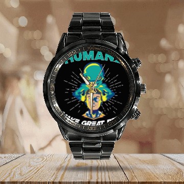 Discover Alien Extraterrestrial Area 51 UFO Space Geek Gift Calendar Steel Band Watch