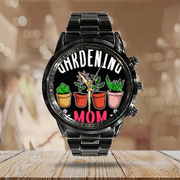 Discover Gardening Mom Gardener Garden Mother Calendar Steel Band Watch