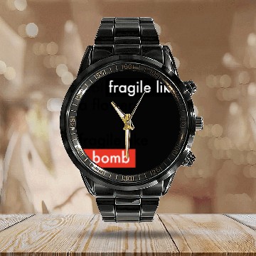 Discover Feminism - Fragile like a bomb - Frida Kahlo Calendar Steel Band Watch