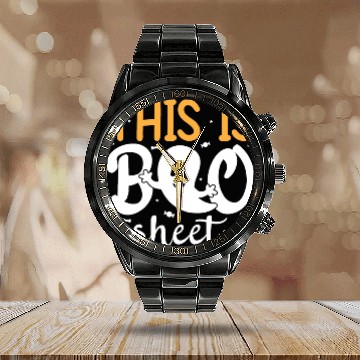 Discover Halloween Costume - This Is Boo Sheet Ghost Calendar Steel Band Watch