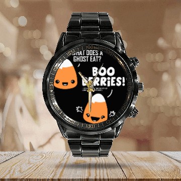 Discover Corny Candy Corn Joke Calendar Steel Band Watch