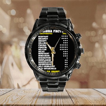 Discover Funny Astrology Zodiac Birthday Libra Facts Calendar Steel Band Watch