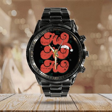Discover Ho ho ho Calendar Steel Band Watch